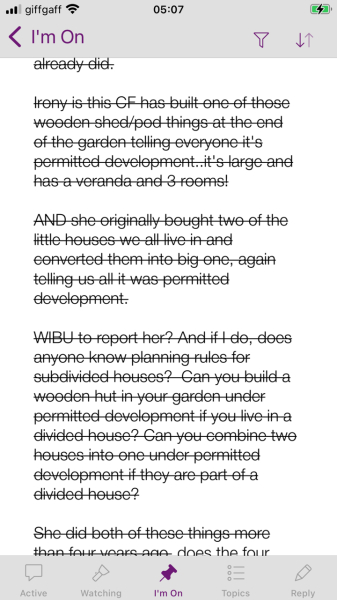 AIBU to report my CF neighbour CF for doing the same thing she's reported me for to Planning?