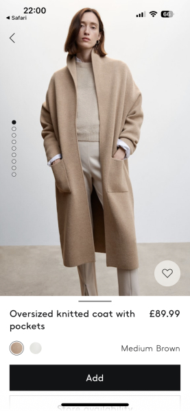 I need a thick soft super longline cardigan
