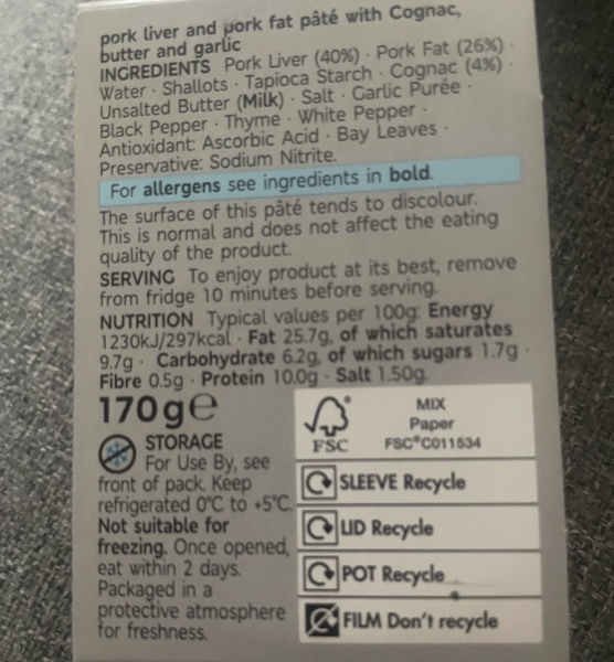 Surely nobody can eat a pack of pate?