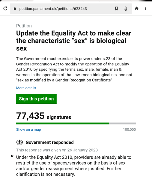Petition to Update the Equality Act - thread 2