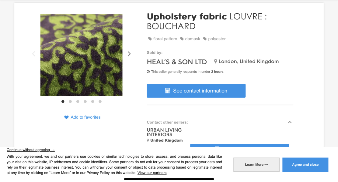 Does anyone know what designer/manufacturer made this fabric (pic)?