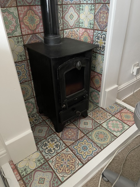 How can I make this ugly fireplace look better?