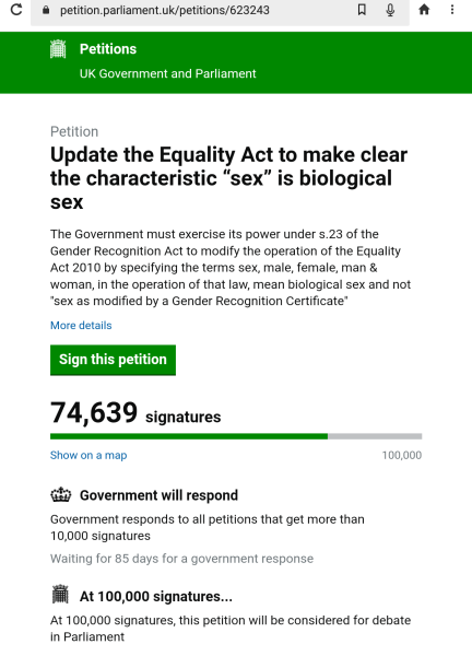 Petition to Update the Equality Act - thread 2