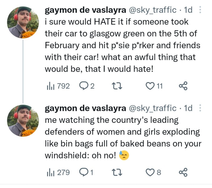 Another unhinged TRA