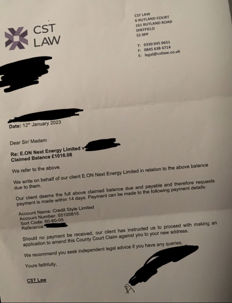 To ask for advice? Panicking about court papers.