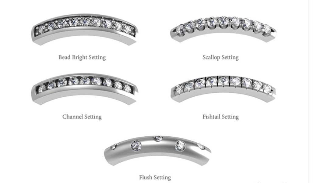 Side stones engagement ring 