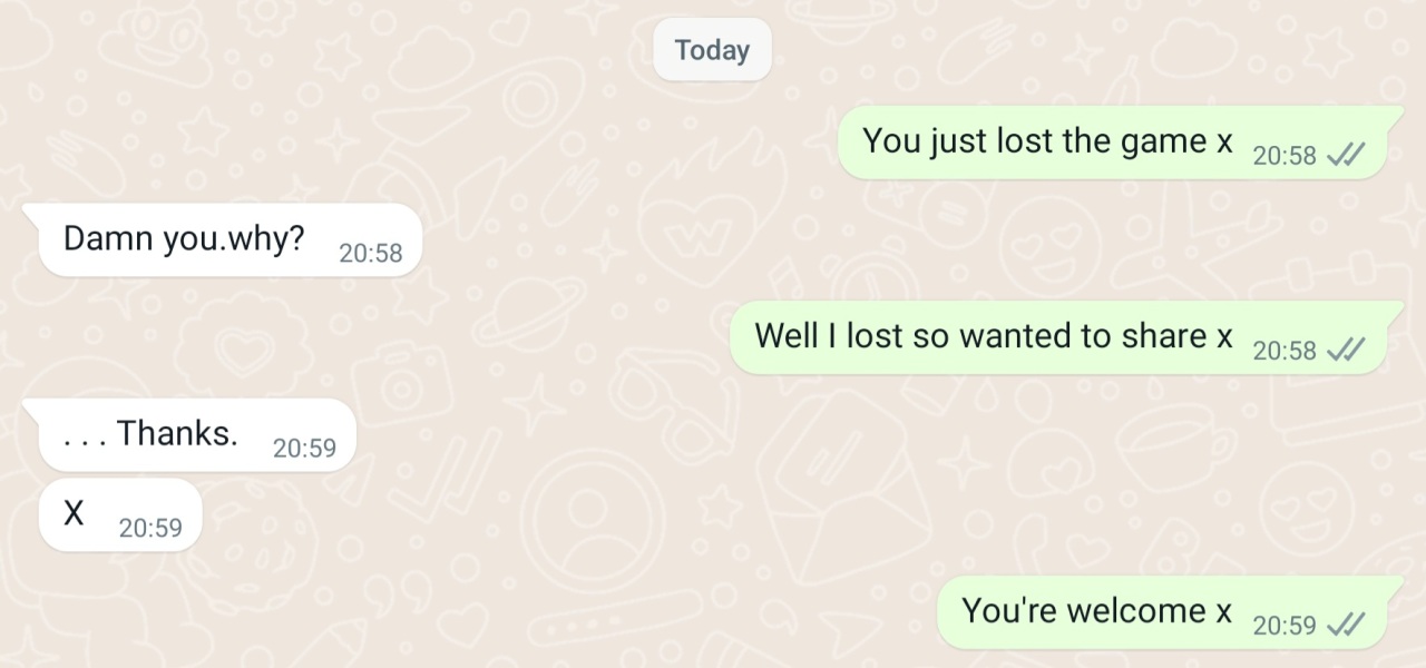 I just lost...