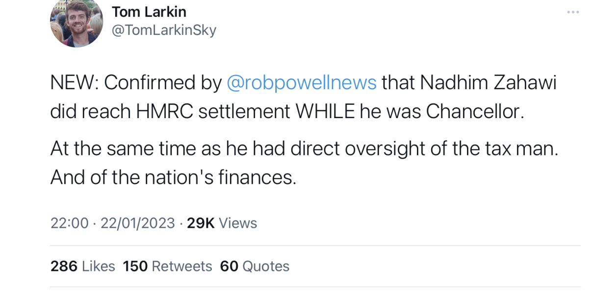Forget Sunak's seatbelt, what about Zahawi's taxes?