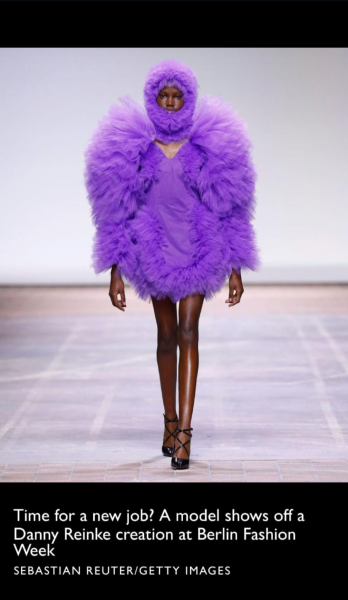 To think that caring about what is fashionable is childish?