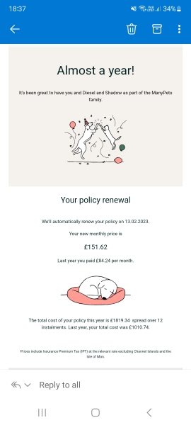 Many Pets Renewal