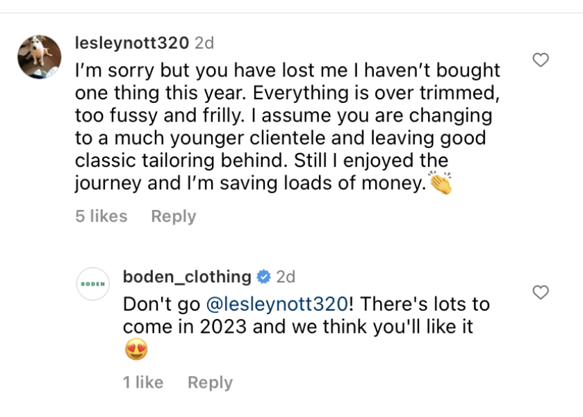 What’s going on with Boden?