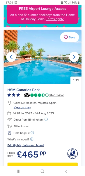 To ask any of you savvy savers to help me find a holiday?
