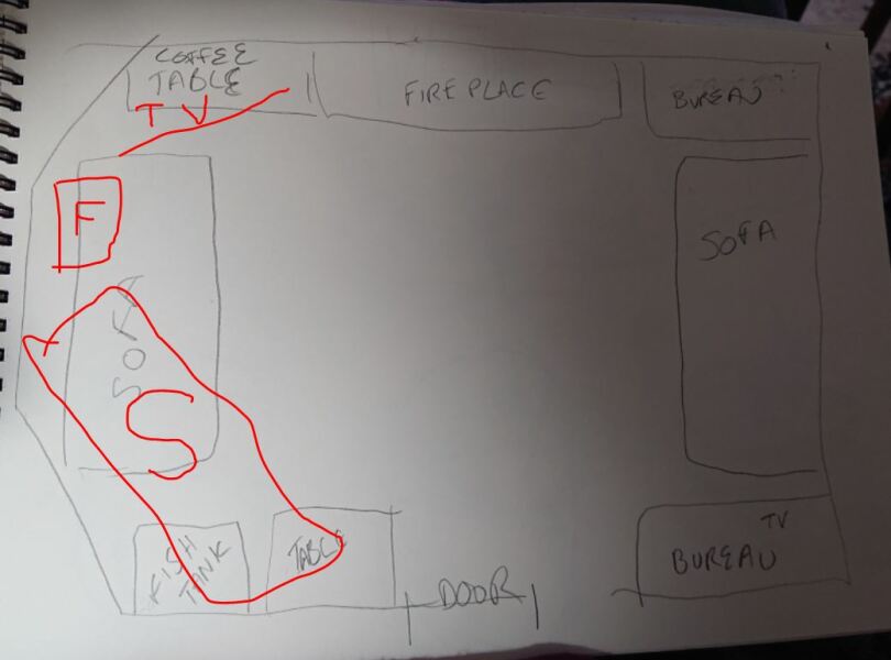 Living room layout TV situation