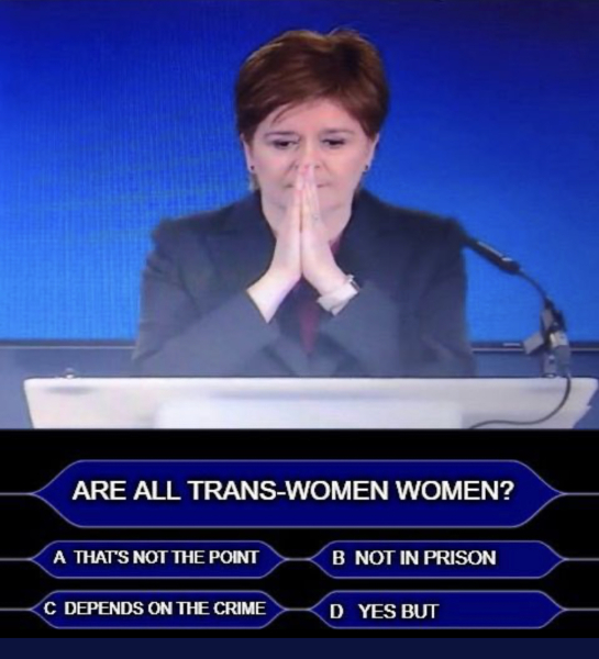Nicola Sturgeon should be a contortionist…