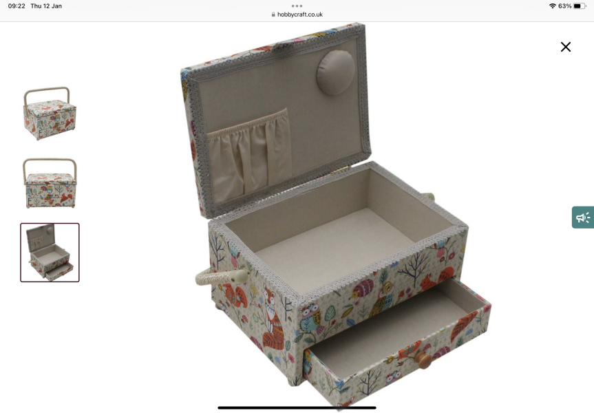 First sewing box 7yo