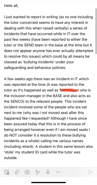 To ask how do get college to take bullying seriously