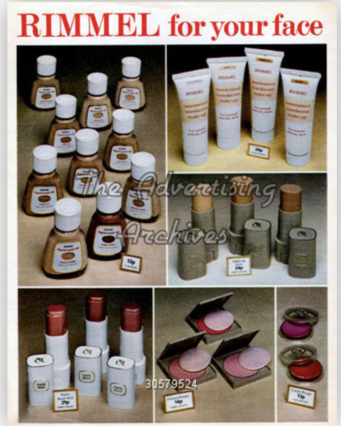 Those old make up brands that have gone- a bit of fun for the oldies.