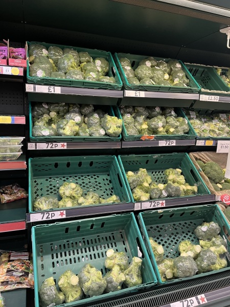 To be fed up of supermarket low stock