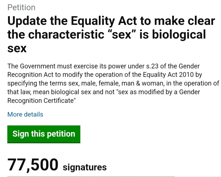 Petition to Update the Equality Act - thread 2