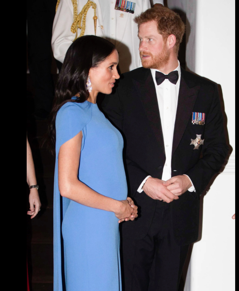 They announced the pregnancy at Eugenie’s wedding