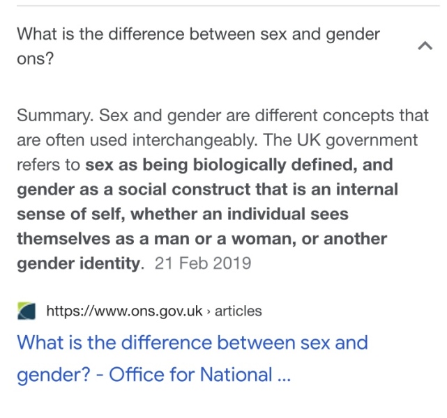 Please help! Gender not sex on a school 'protected characteristics' poster, just spoken to the Head!