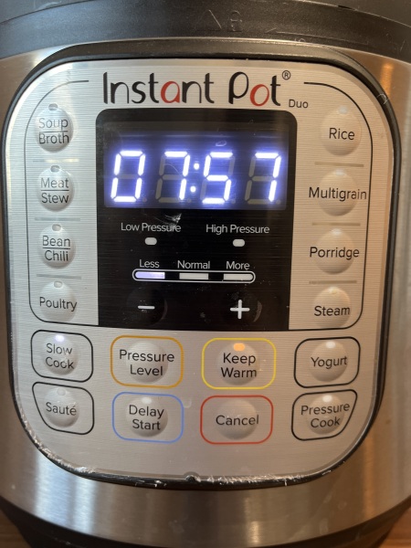 How to set slow cooker to low on instant pot duo