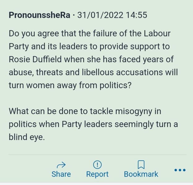 The Times, Sunday: Labour Silencing Women