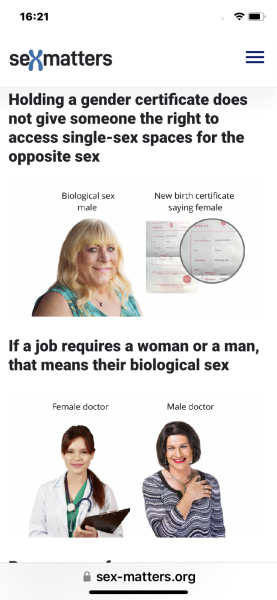 Petition: Update the Equality Act to make clear the characteristic “sex” is biological sex