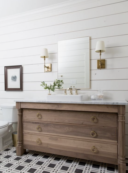 Shiplap in bathrooms? Aquaboard or something else?