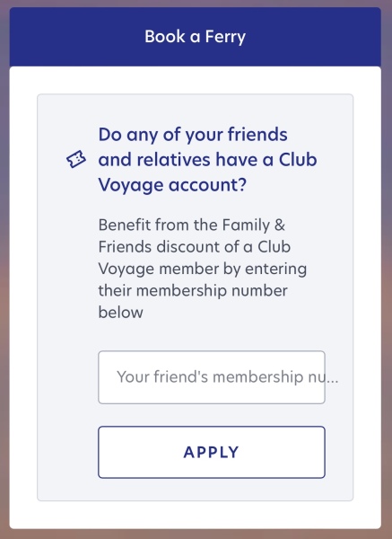 Help…Brittany Ferries - Club Voyage