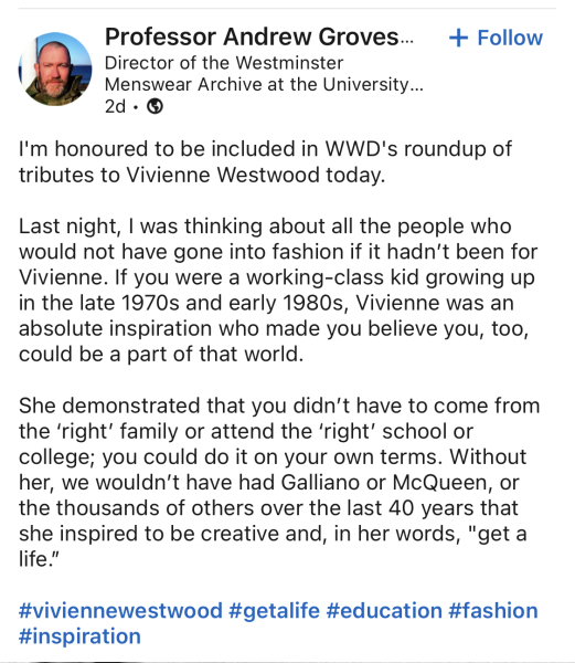 To ask how Vivienne Westwood revolutionised everyday fashions.