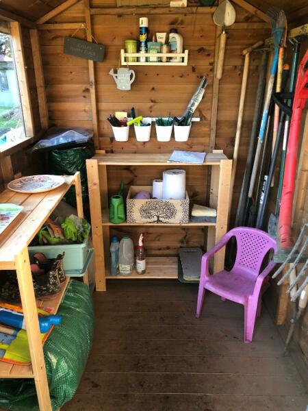 Please help me with ideas for my new potting shed 