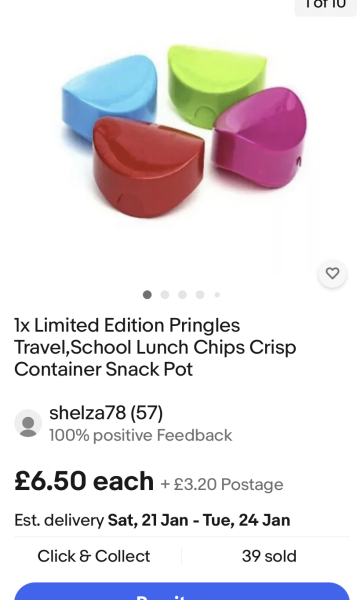 Pringles in the packed lunch