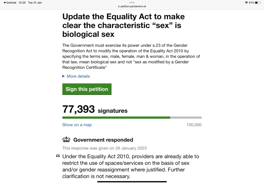 Petition to Update the Equality Act - thread 2