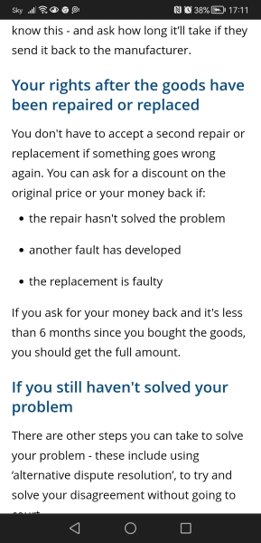 To expect John Lewis to refund