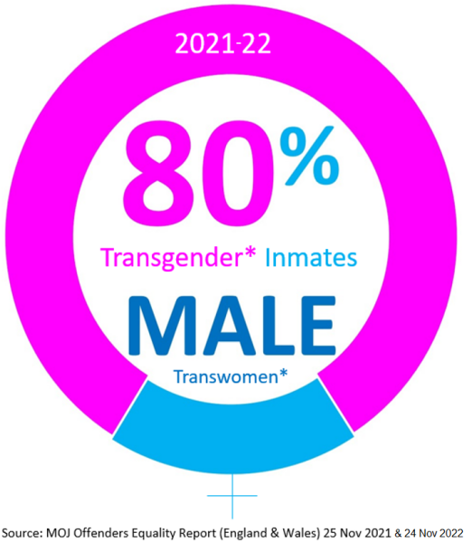 1 in 585 trans women are currently incarcerated for sexual offences