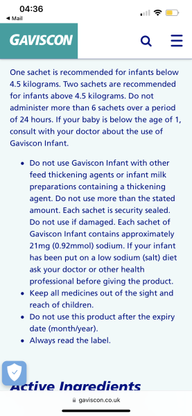 Baby reflux - gaviscon. Anyone else used? 