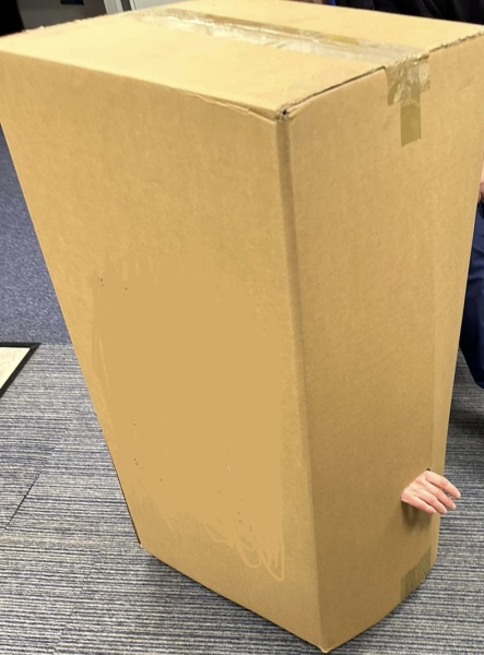There’s a really big empty box at work that I could fit in. 