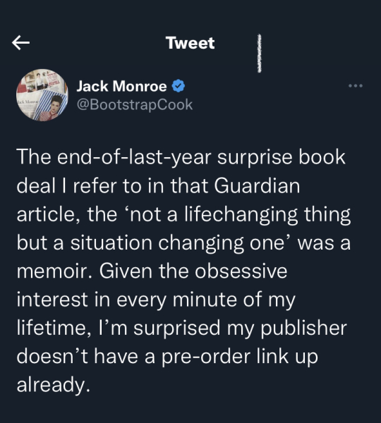 Kathleen Stock article about Jack Monroe
