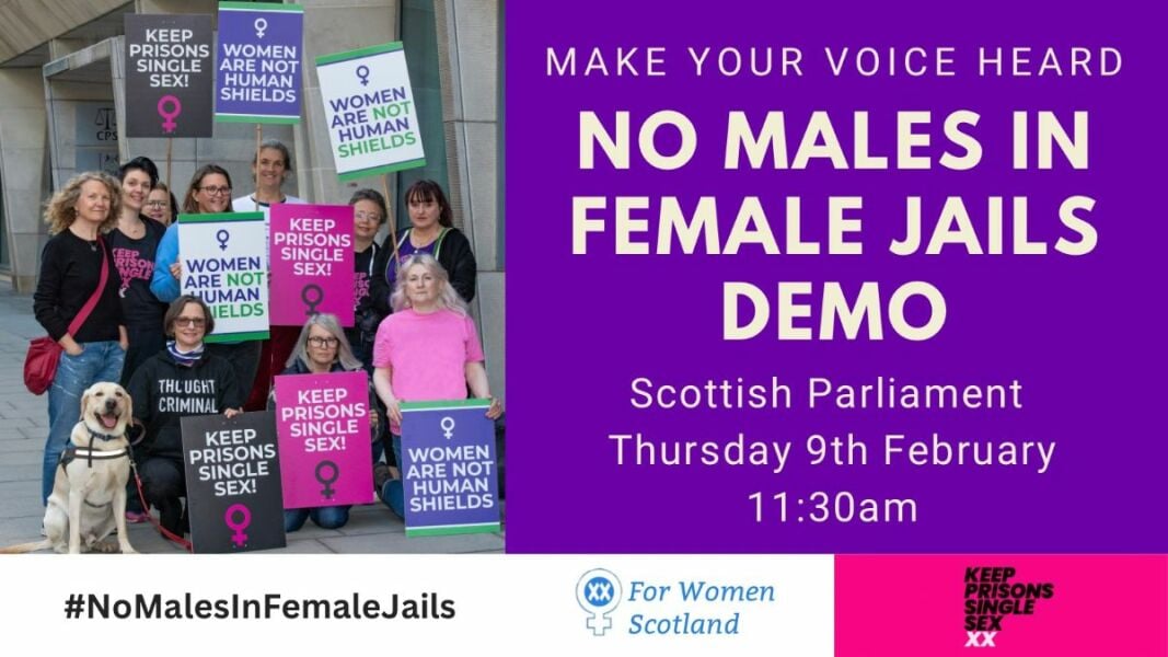 Holyrood prison protest, Feb 9th