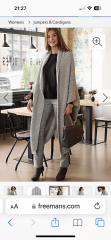 I need a thick soft super longline cardigan