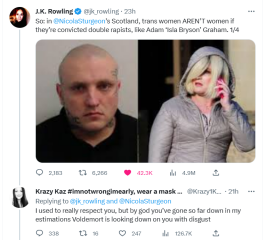 JKR still not giving any fucks!
