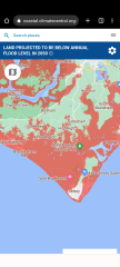 Are property  prices affected by predicted sea level rises?