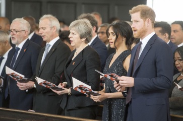 when Meghan attended the Stephen Lawrence memorial service