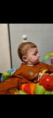 newborn hair turning orange?