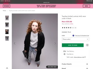 I need a thick soft super longline cardigan