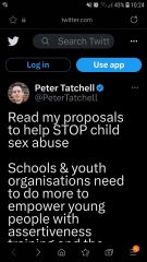 Is Peter Tatchell doing a reverse ferret? 