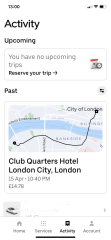 Uber app - what does yours say?