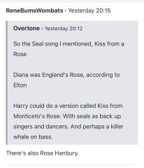Has William's alleged affair been mentioned yet or is he saving for book 2?