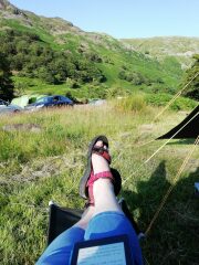 Camping somewhere scenic